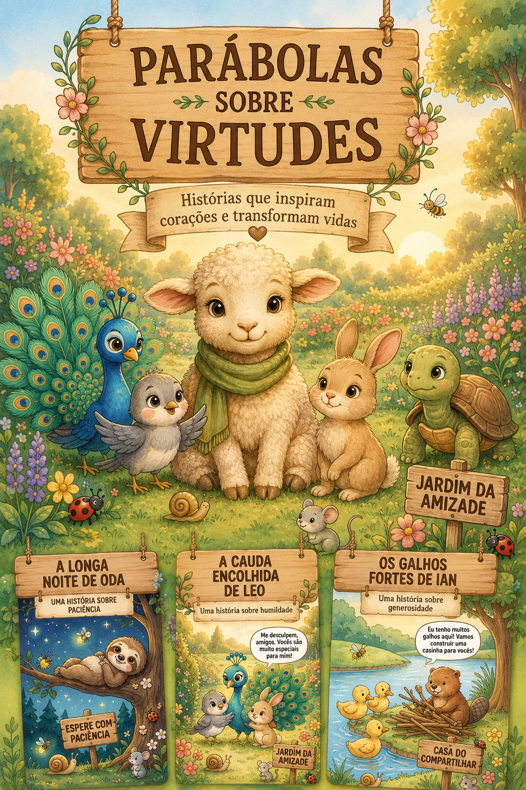 Coleção Parábolas Ilustradas Sobre Virtudes